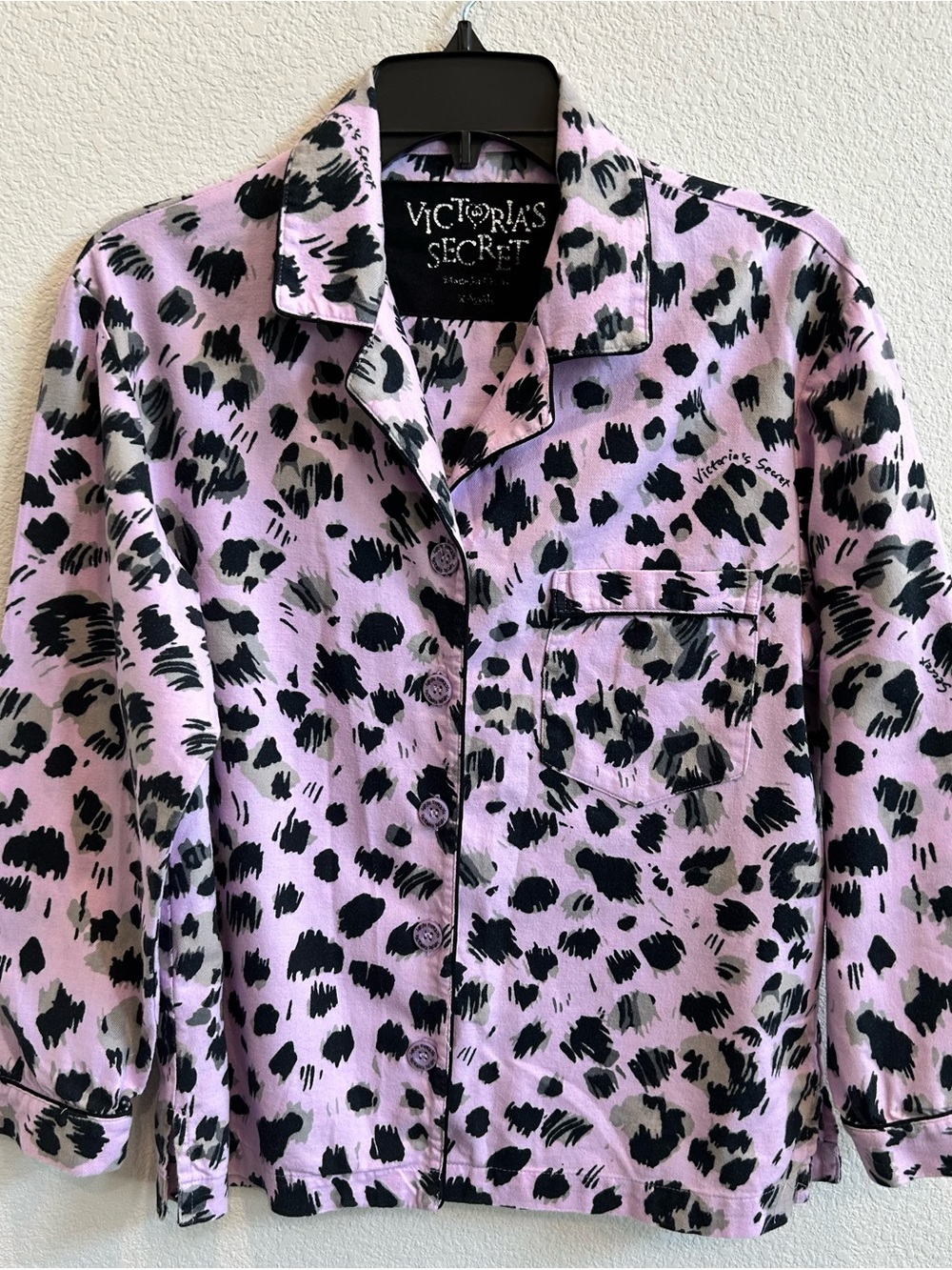 Victoria's Secret Y2K Leopard-Print Pajama Set: 100% Cotton